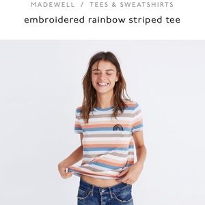 Striped rainbow madewell T